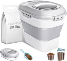 Recipiente de Armazenamento de Ração para Cães ANVS - 2,5L (até 13,6kg) com Colher