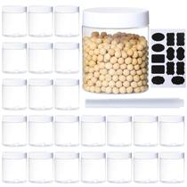 Recipiente de armazenamento Frasco de plástico Dabacc de 8 onças/240 ml (pacote com 24)