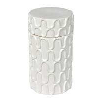 Recipiente de cerâmica Vickerman com tampa de design moderno Recipiente de cerâmica Vickerman com tampa de design moderno