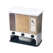 Recipiente de cozinha 10L Parede Montada Caixa de Arroz À Prova de Umidade De Aveia À Prova de Insetos Armazenamento De Nozes Selada Jar Pet Dog Food Store Box Garrafas, Frascos & Caixas