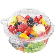 Recipiente de cupcake MERIGLARE 100 unidades de plástico descartável transparente