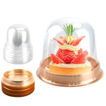 Recipiente de cupcake MR.FOAM de plástico transparente 25PC 13,5 x 10,5 cm Recipiente de cupcake MR.FOAM de plástico transparente 25PC 13,5 x 10,5 cm