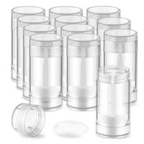 Recipiente de desodorante de plástico DMUUUDM 75mL, pacote com 12