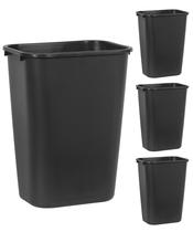 Recipiente de Lixo Rubbermaid 41L - Pacote com 4 Unidades (Preto) Recipiente de Lixo Rubbermaid 41L - Pacote com 4 Unidades (Preto)