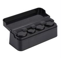 Recipiente de moedas de carro Raguso Plastic Compact Design Preto Recipiente de moedas de carro Raguso Plastic Compact Design Preto