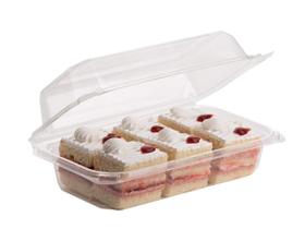 Recipiente de pão Smygoods Plastic descartável (pacote com 25) Recipiente de pão Smygoods Plastic descartável (pacote com 25)