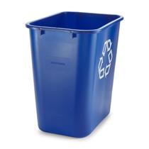 Recipiente de reciclagem STAPLES 266429 Plástico 26L azul 7 galões Recipiente de reciclagem STAPLES 266429 Plástico 26L azul 7 galões