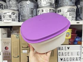 Recipiente Múltipla Tupperware 2,5 Litros Branco e Amora