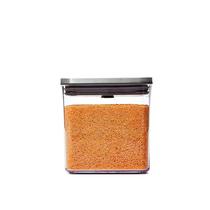 Recipiente OXO Steel POP Big Short Square 2,6 L para cinza cereal Recipiente OXO Steel POP Big Short Square 2,6 L para cinza cereal