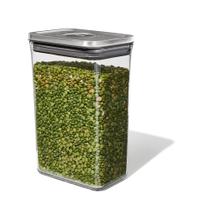 Recipiente OXO Steel POP Retangular Médio 2.5L para arroz e macarrão