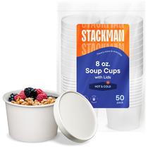 Recipiente para alimentos Recipiente para alimentos isolado Stack Man de 240 mL com 50 conjuntos