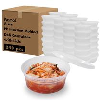 Recipiente para Armazenamento de Alimentos Karat 240 unidades 240 ml Transparente PP