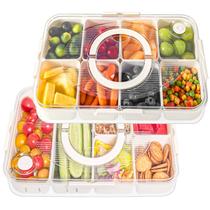 Recipiente para Armazenamento de Alimentos LUXEAR com 8 Compartimentos e Vedação à Prova de Vazamentos Recipiente para Armazenamento de Alimentos LUXEAR com 8 Compartimentos e Vedação à Prova de Vazamentos