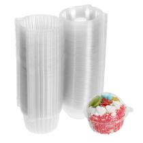 Recipiente para cupcakes Bekith Individual, pacote com 200 unidades, plástico transparente