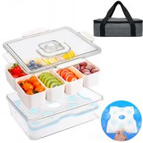 Recipiente para Lanches Gifhomfix com 8 Compartimentos e Isolamento Térmico Recipiente para Lanches Gifhomfix com 8 Compartimentos e Isolamento Térmico