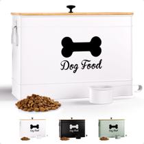 Recipiente para ração de cachorro HB Design Co. 15 lb hermético branco Recipiente para ração de cachorro HB Design Co. 15 lb hermético branco