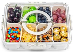 Recipiente para Snacks Pure Future com 8 Compartimentos e Tampa Hermética Recipiente para Snacks Pure Future com 8 Compartimentos e Tampa Hermética