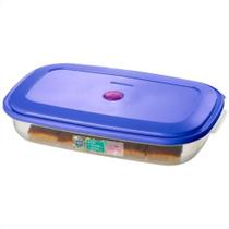 Recipiente Retangular para Freezer Grande Baixo Cores Sortidas 2700ml - 370/2 - SANREMO Recipiente Retangular para Freezer Grande Baixo Cores Sortidas 2700ml - 370/2 - SANREMO