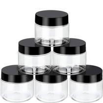 Recipiente SATINIOR, pacote com 6, plástico transparente, 30 ml com tampa