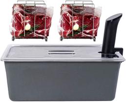 Recipiente Sous Vide VÄESKE grande de 26 litros com tampa e 2 prateleiras e capa