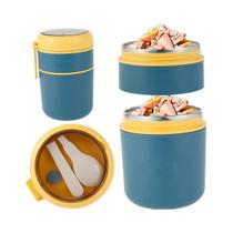 Recipiente Térmico De Aço Inoxidável Com Boca Larga, Isolado a Vácuo, Portátil, Para Alimentos, Com