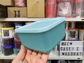 Recipiente Tupperware Refri Line Quadrado 650 ml Cor Aquamarine