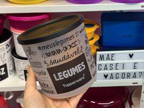 Recipiente Tupperware Refri Line Redondo 1,1 Litros para Armazenamento de Legumes