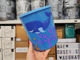 Recipiente Tupperware Refri Line Redondo 3,3 Litros Azul e Estampado