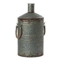 Recipiente: Vaso rústico Vickerman com alças e tampa de juta Recipiente: Vaso rústico Vickerman com alças e tampa de juta