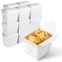 Recipientes de alimentos adequados para preparação de refeições chinesas para viagem, 500 ml, pacote com 50