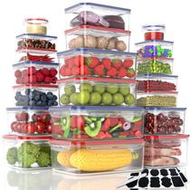 Recipientes de armazenamento de alimentos AdanZst, 40 peças, herméticos, 100% à prova de vazamentos