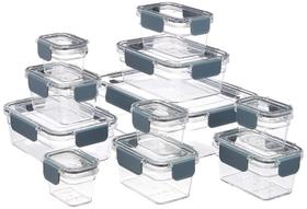Recipientes de armazenamento de alimentos Amazon Basics Tritan Plastic 22 unidades