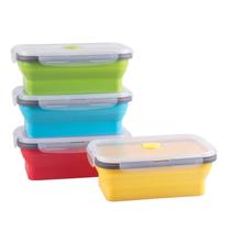 Recipientes de armazenamento de alimentos Annaklin dobráveis 800 mL (conjunto de 4) Recipientes de armazenamento de alimentos Annaklin dobráveis 800 mL (conjunto de 4)