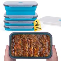 Recipientes de armazenamento de alimentos Annaklin Extra Large 1700mL, pacote com 4