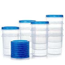 Recipientes de armazenamento de alimentos Atecare Twist Top Lids 32 ml, pacote com 12
