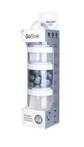 Recipientes de Armazenamento de Alimentos BlenderBottle GoStak - Kit com 4 Peças (Branco) Recipientes de Armazenamento de Alimentos BlenderBottle GoStak - Kit com 4 Peças (Branco)