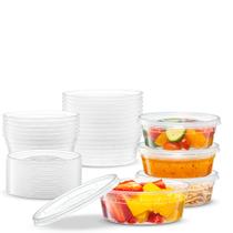Recipientes de armazenamento de alimentos, descartáveis elegantes, 240 ml - 24 conjuntos
