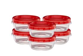 Recipientes de armazenamento de alimentos, descartáveis elegantes, 240 ml, pacote com 10