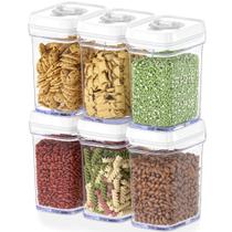 Recipientes de armazenamento de alimentos DWËLLZA KITCHEN, herméticos, 1L, pacote com 6