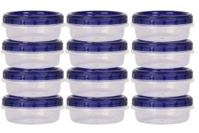 Recipientes de armazenamento de alimentos HomeyGear Twist Top 8 onças (pacote com 12) Recipientes de armazenamento de alimentos HomeyGear Twist Top 8 onças (pacote com 12)