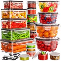 Recipientes de armazenamento de alimentos JSCARES 40 PCS herméticos com tampas de 20L Recipientes de armazenamento de alimentos JSCARES 40 PCS herméticos com tampas de 20L