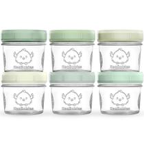 Recipientes de armazenamento de alimentos KeaBabies, 6 unidades, potes de vidro de 120 ml Recipientes de armazenamento de alimentos KeaBabies, 6 unidades, potes de vidro de 120 ml