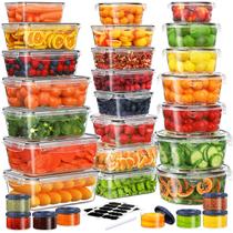 Recipientes de armazenamento de alimentos KITHELP, conjunto de 60 peças, sem BPA