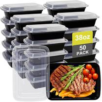 Recipientes de armazenamento de alimentos kkyvvy 1125 ml, reutilizáveis, pacote com 50 Recipientes de armazenamento de alimentos kkyvvy 1125 ml, reutilizáveis, pacote com 50