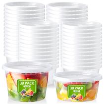 Recipientes de armazenamento de alimentos NEEBAKE Deli, 8 onças e 16 onças, conjunto 60