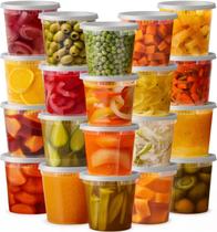 Recipientes de armazenamento de alimentos Pantry Value 24x24oz com tampas