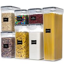 Recipientes de armazenamento de alimentos PANTRYSTAR Airtight 7 unidades sem BPA Recipientes de armazenamento de alimentos PANTRYSTAR Airtight 7 unidades sem BPA