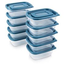 Recipientes de armazenamento de alimentos PEDECO 10PCS 500ml de plástico sem BPA Recipientes de armazenamento de alimentos PEDECO 10PCS 500ml de plástico sem BPA