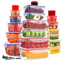 Recipientes de armazenamento de alimentos RockBerry 40 unidades herméticas com tampas