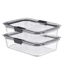 Recipientes de Armazenamento de Alimentos Rubbermaid Brilliance - 8 xícaras (2 unidades)